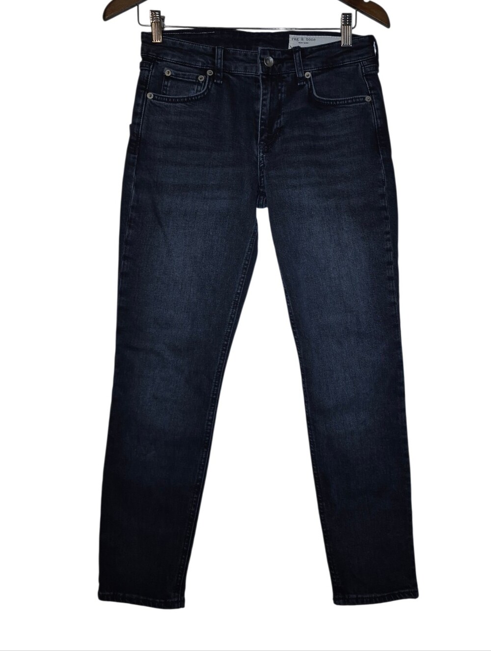 Rag & Bone NWT Cate Mid-Rise Ankle Skinny Jeans  "Dekalb" WDD22F2651SDDE Sz 24